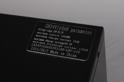 Víceúčelové LiFePO4 24V 160Ah lithiové baterie ZK GREEN.